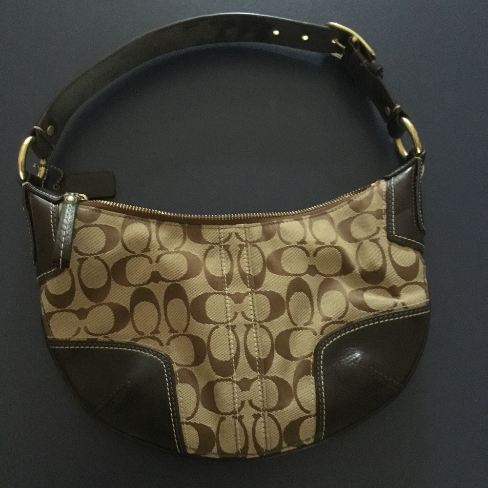 Brown coach small purse